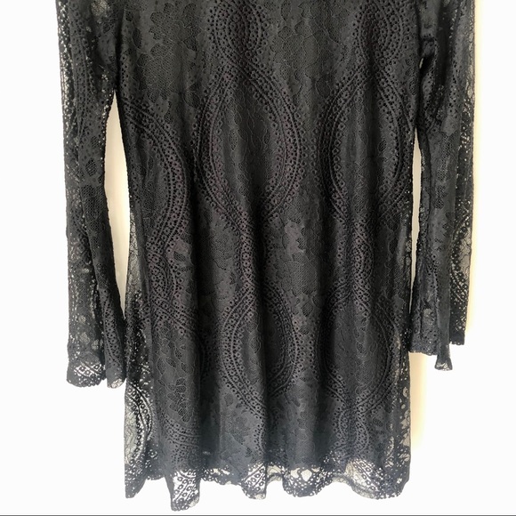 Francesca’s 3/4 Sleeve Lace Dress Size Medium - Picture 3 of 10